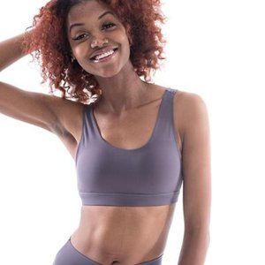 Ptula Faith Classic Sports bra Purple Suede Small